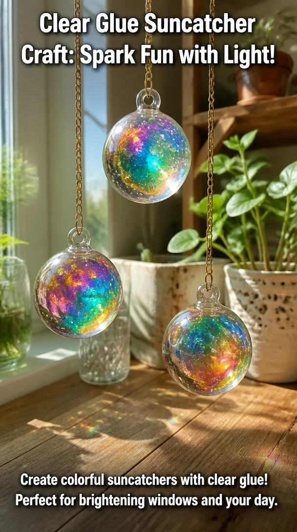 Clear Glue Suncatcher Craft: Spark Fun with Light! 6 Clear Glue Suncatcher Craft: Spark Fun with Light!