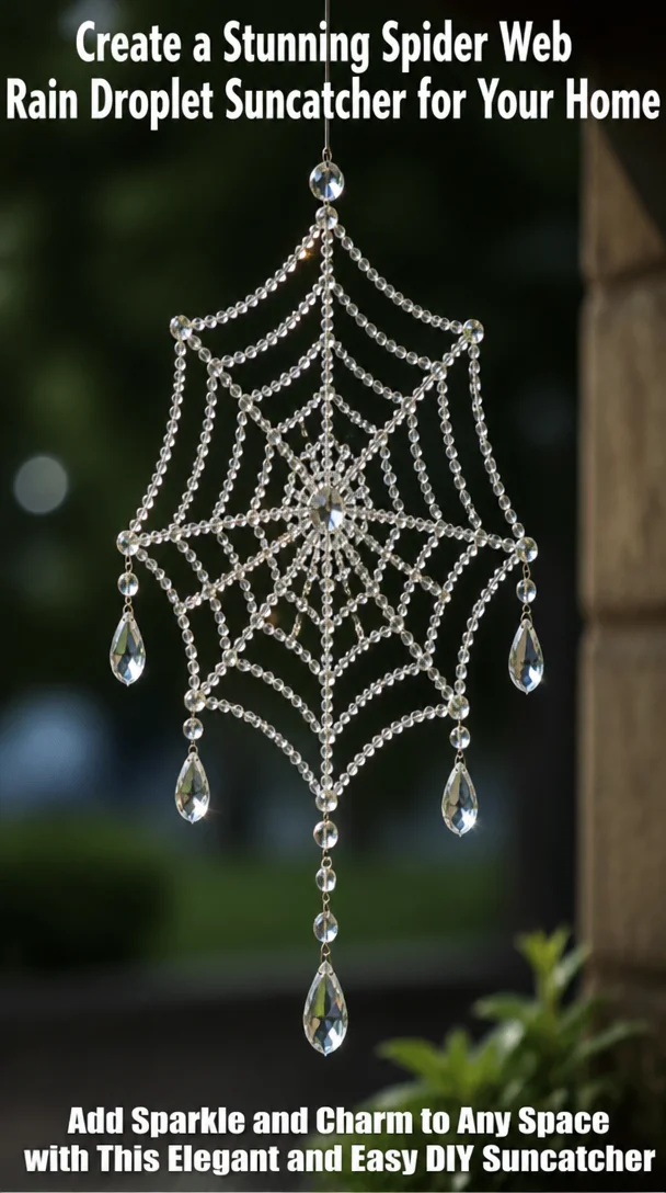 Create a Stunning Spider Web Rain Droplet Suncatcher for Your Home 6 Create a Stunning Spider Web Rain Droplet Suncatcher for Your Home