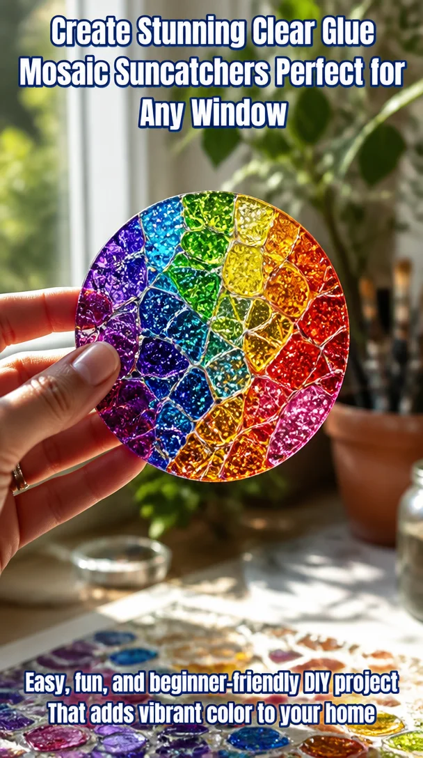 Create Stunning Clear Glue Mosaic Suncatchers Perfect for Any Window 6 Create Stunning Clear Glue Mosaic Suncatchers Perfect for Any Window