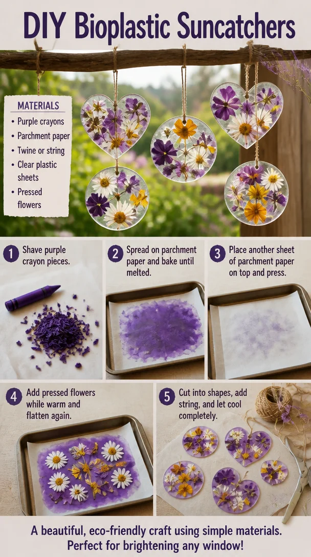 DIY Bioplastic Suncatchers 6 DIY Bioplastic Suncatchers