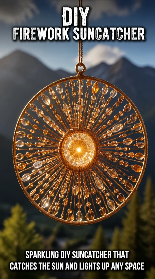 DIY Firework Suncatcher 6 DIY Firework Suncatcher