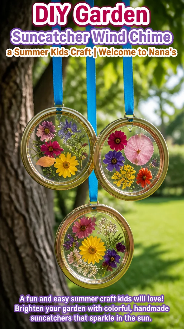 DIY Garden Suncatcher Wind Chime a Summer Kids Craft | Welcome to Nana’s 6 DIY Garden Suncatcher Wind Chime a Summer Kids Craft | Welcome to Nana’s