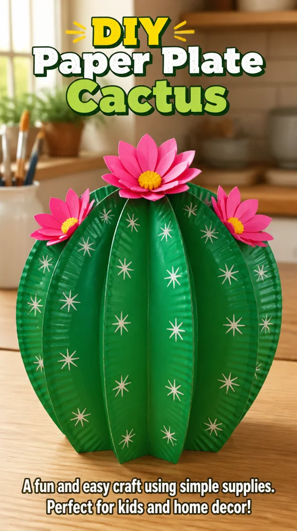 DIY Paper Plate Cactus 5 DIY Paper Plate Cactus