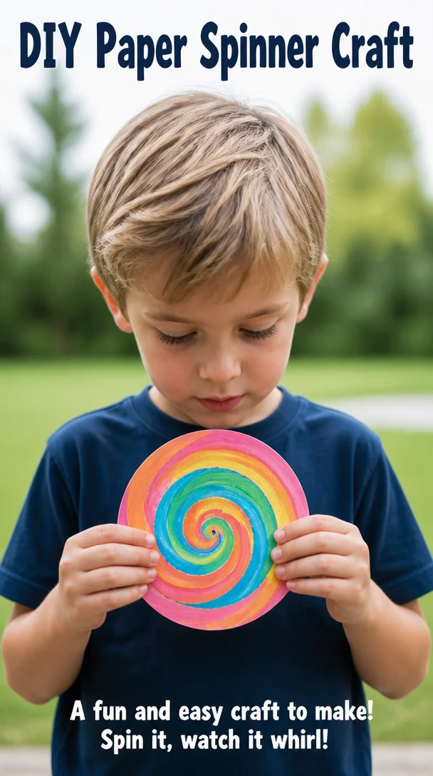 DIY Paper Spinner Craft 6 DIY Paper Spinner Craft