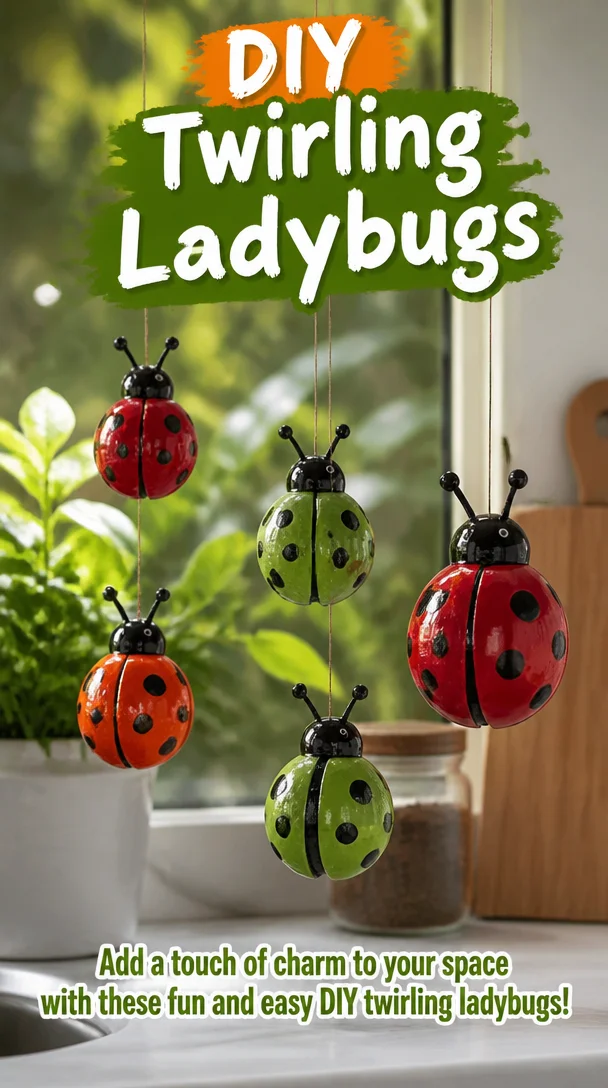 DIY Twirling Ladybugs 6 DIY Twirling Ladybugs