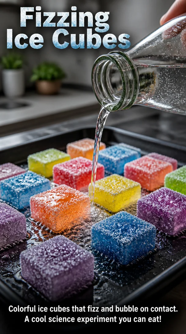 Fizzing Ice Cubes 4 Fizzing Ice Cubes