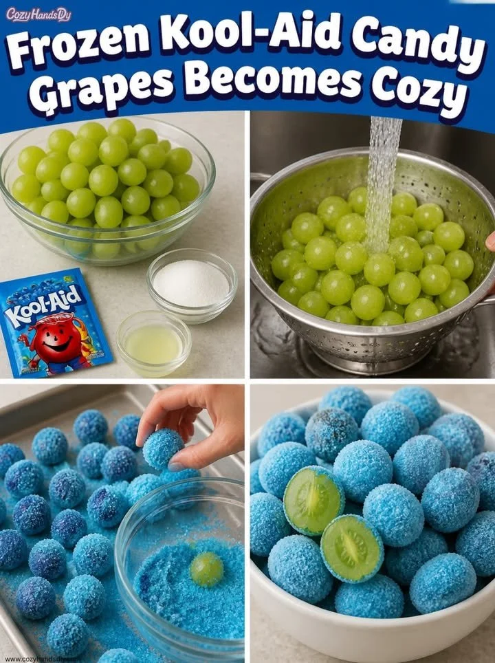 Frozen Kool-Aid Candy Grapes 5 Frozen Kool-Aid Candy Grapes