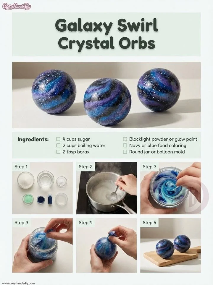 Galaxy Swirl Crystal Orbs 5 Galaxy Swirl Crystal Orbs