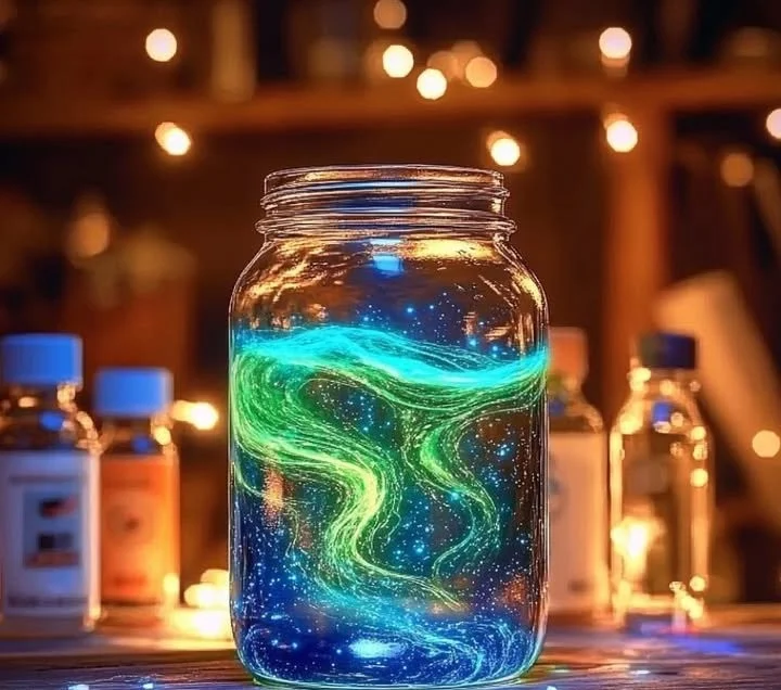 GLOW-IN-THE-DARK Fireworks in a Jar 5 GLOW-IN-THE-DARK Fireworks in a Jar