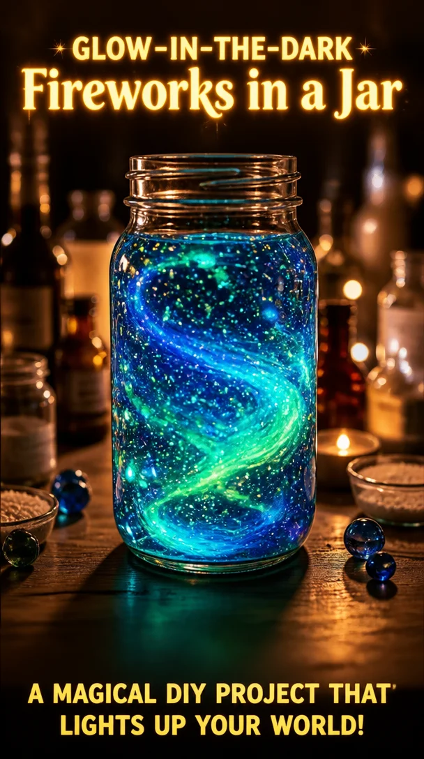 GLOW-IN-THE-DARK Fireworks in a Jar 6 GLOW-IN-THE-DARK Fireworks in a Jar