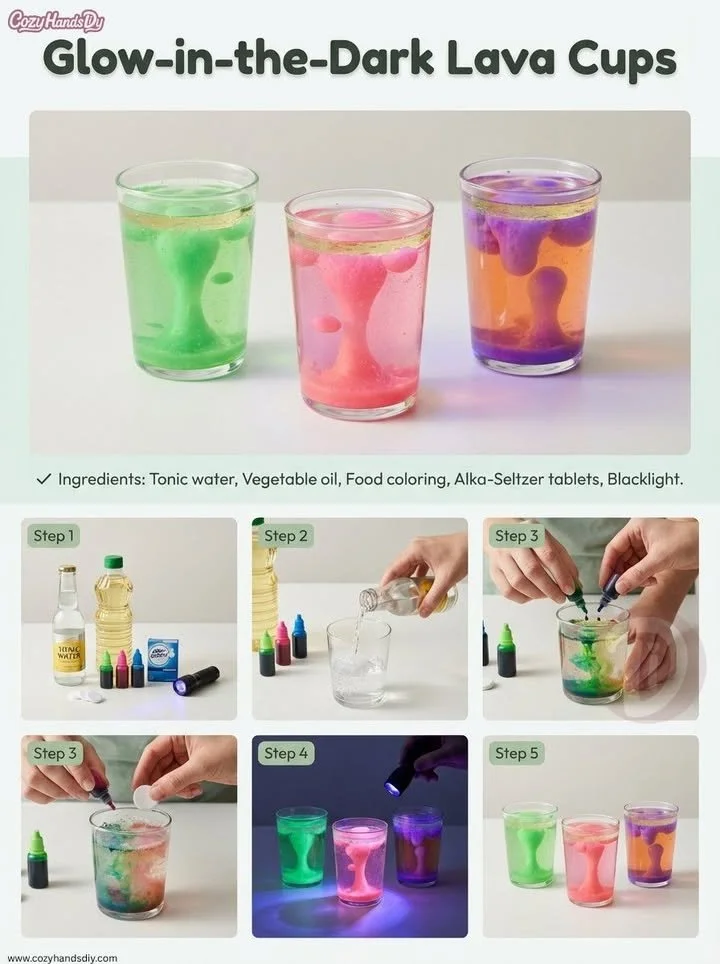 Glow-in-the-Dark Lava Cups 5 Glow-in-the-Dark Lava Cups
