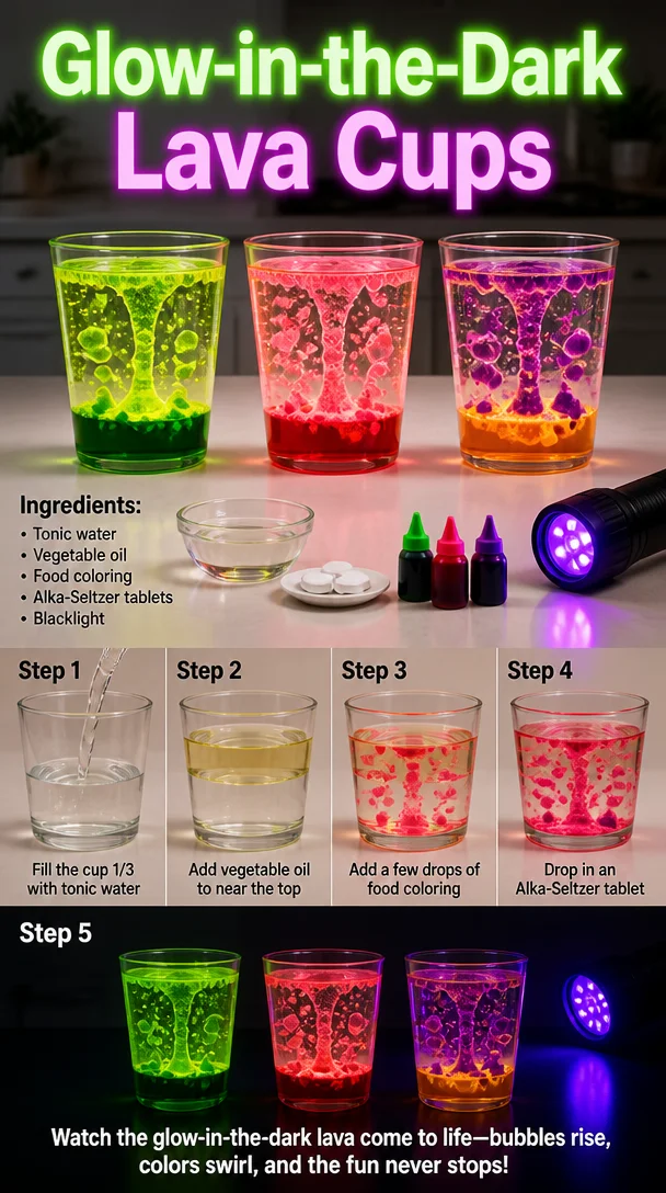 Glow-in-the-Dark Lava Cups 6 Glow-in-the-Dark Lava Cups
