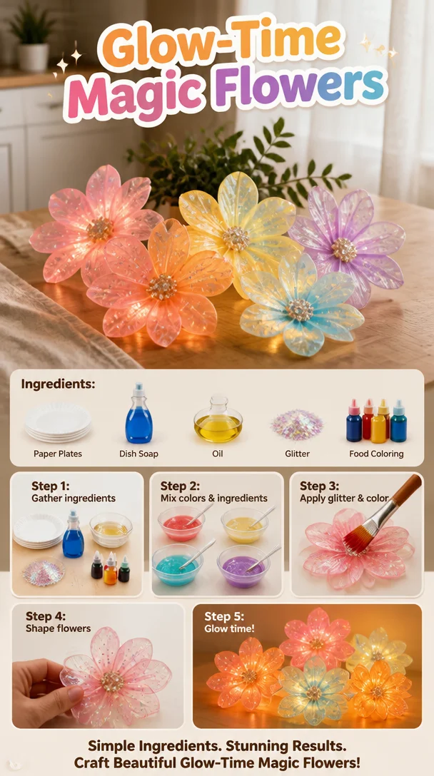 Glow-Time Magic Flowers 6 Glow-Time Magic Flowers