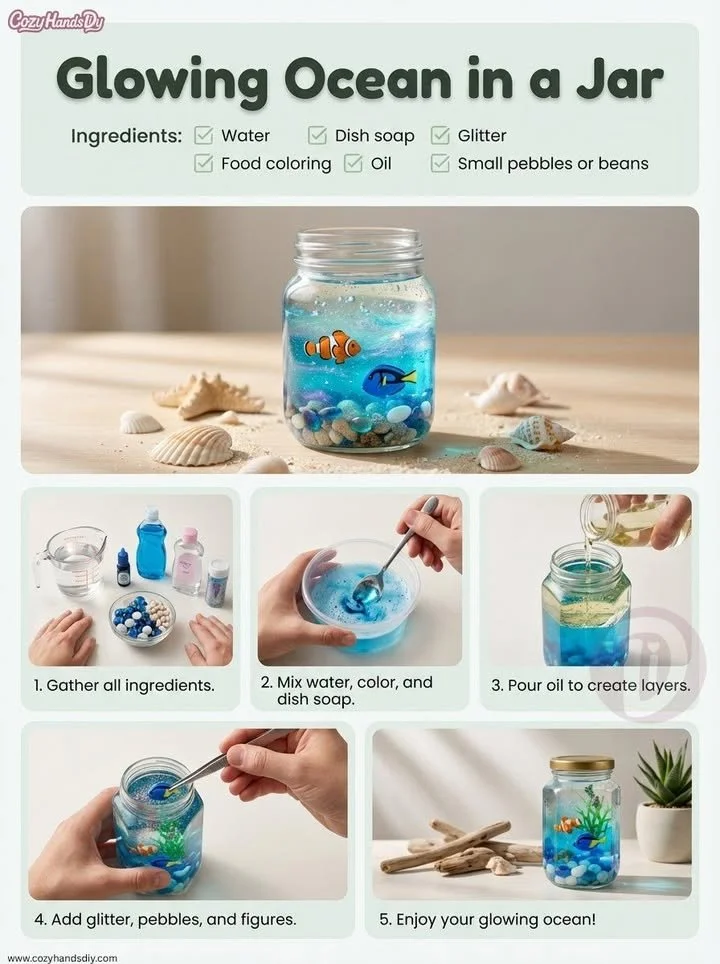 Glowing Ocean in a Jar 5 Glowing Ocean in a Jar