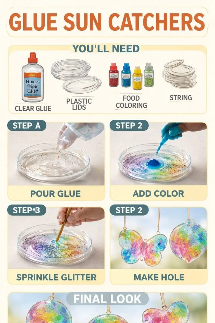 Glue Suncatcher Cookies 5 Glue Suncatcher Cookies
