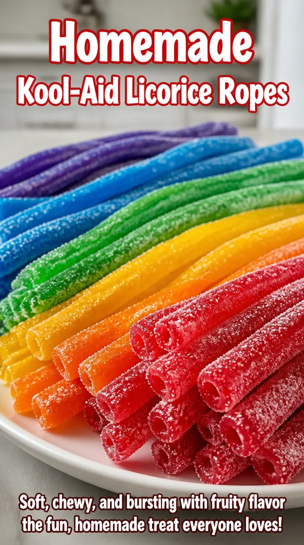 Homemade Kool-Aid Licorice Ropes 6 Homemade Kool-Aid Licorice Ropes