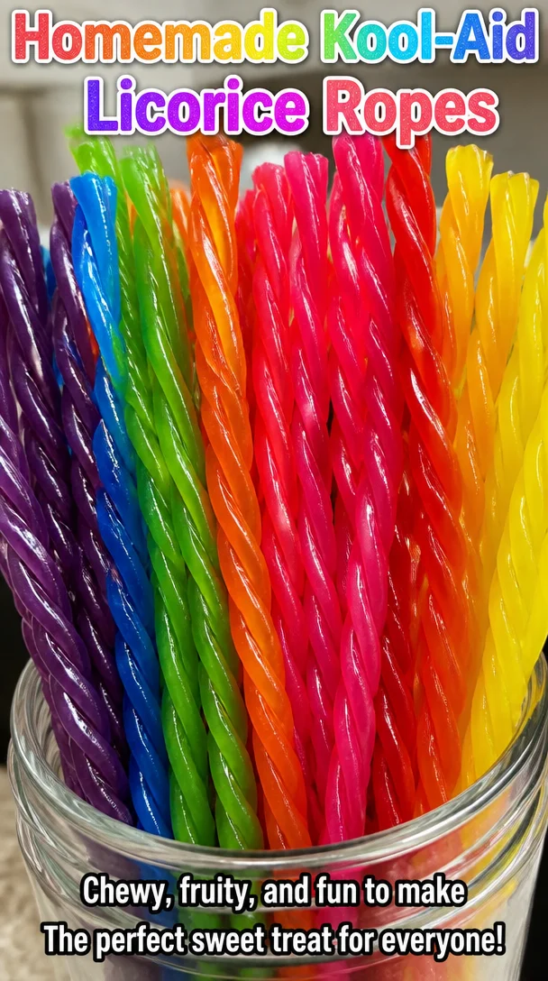 Homemade Kool-Aid Licorice Ropes 6 Homemade Kool-Aid Licorice Ropes
