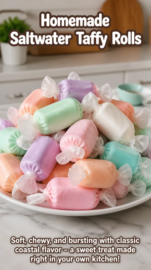 Homemade Saltwater Taffy Rolls 6 Homemade Saltwater Taffy Rolls