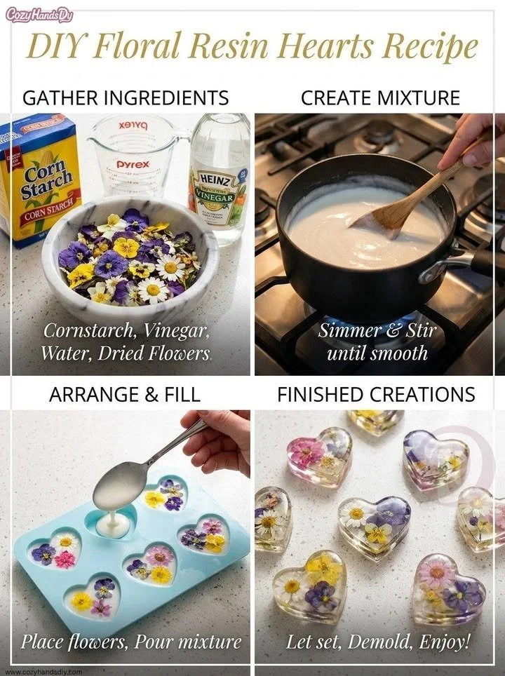 How to Make DIY Glass Floral Hearts & Flowers At Home 5 How to Make DIY Glass Floral Hearts & Flowers At Home