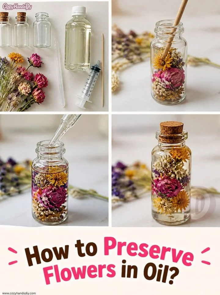 How to Preserve Flowers in Oil 5 How to Preserve Flowers in Oil
