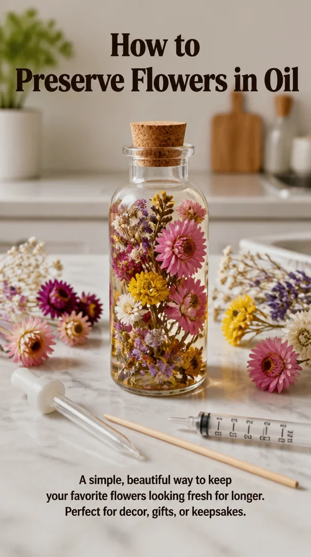 How to Preserve Flowers in Oil 6 How to Preserve Flowers in Oil