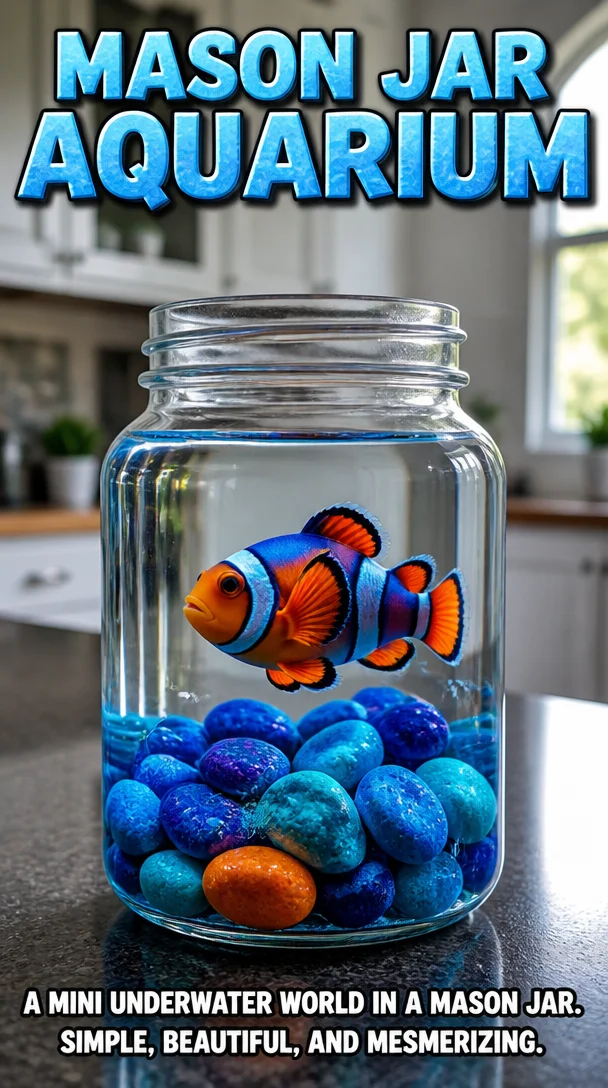 Mason Jar Aquarium 6 Mason Jar Aquarium