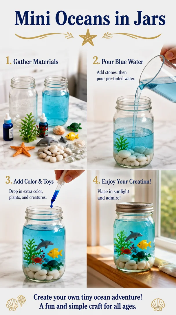 Mini Oceans in Jars 4 Mini Oceans in Jars