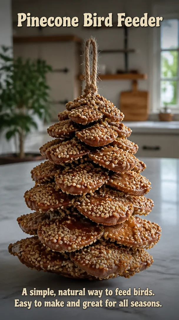 Pinecone Bird Feeder 6 Pinecone Bird Feeder