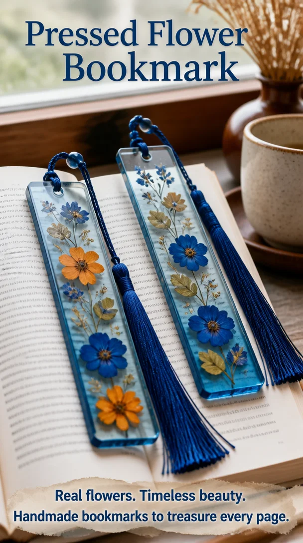 Pressed Flower Bookmark 6 Pressed Flower Bookmark