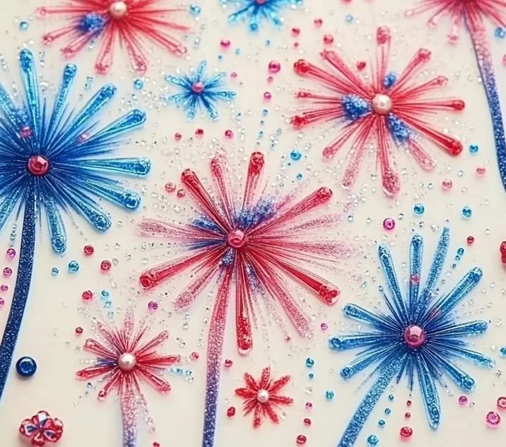 Salt Painted Fireworks 5 Salt Painted Fireworks