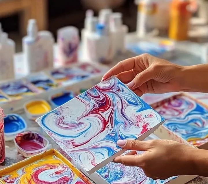 Shaving Cream & Food Coloring Prints 5 Shaving Cream & Food Coloring Prints