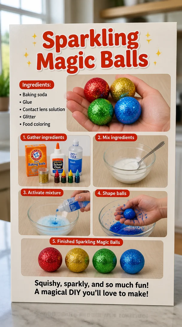 Sparkling Magic Balls 6 Sparkling Magic Balls