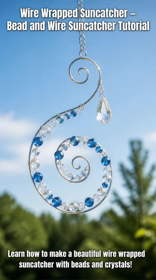 Wire Wrapped Suncatcher – Bead and Wire Suncatcher Tutorial 8 Wire Wrapped Suncatcher – Bead and Wire Suncatcher Tutorial