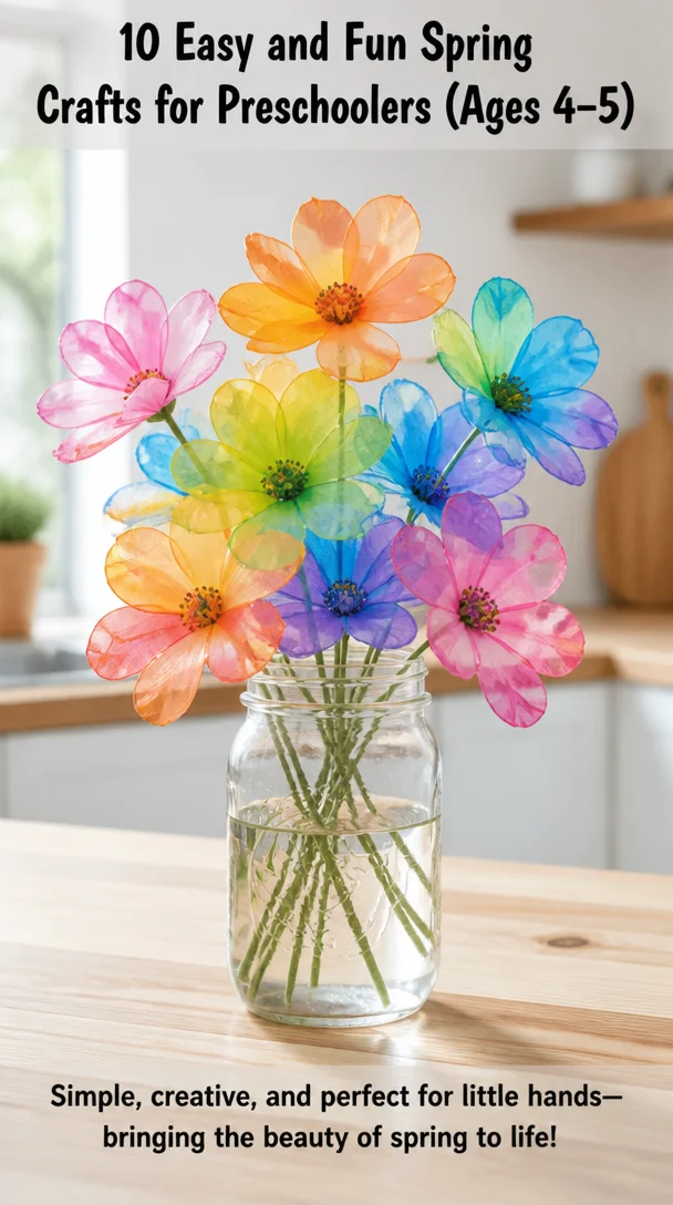 10 Easy and Fun Spring Crafts for Preschoolers (Ages 4–5) 8 10 Easy and Fun Spring Crafts for Preschoolers (Ages 4–5)