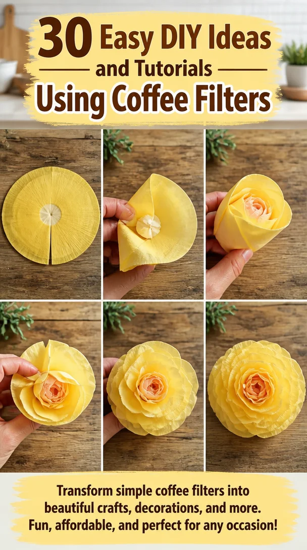 30 Easy DIY Ideas and Tutorials Using Coffee Filters 8 30 Easy DIY Ideas and Tutorials Using Coffee Filters