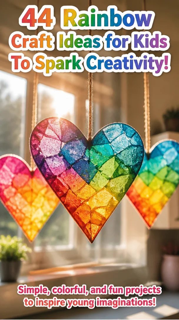 44 Rainbow Craft Ideas for Kids To Spark Creativity! 8 44 Rainbow Craft Ideas for Kids To Spark Creativity!