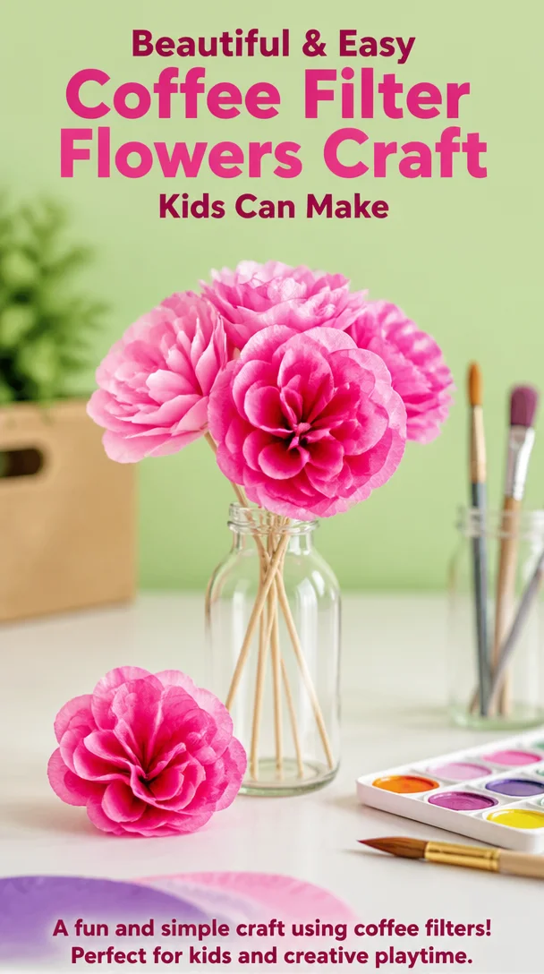 Beautiful & Easy Coffee Filter Flowers Craft Kids Can Make 8 Beautiful & Easy Coffee Filter Flowers Craft Kids Can Make