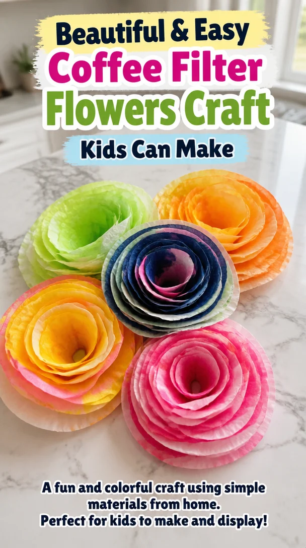 Beautiful & Easy Coffee Filter Flowers Craft Kids Can Make 8 Beautiful & Easy Coffee Filter Flowers Craft Kids Can Make
