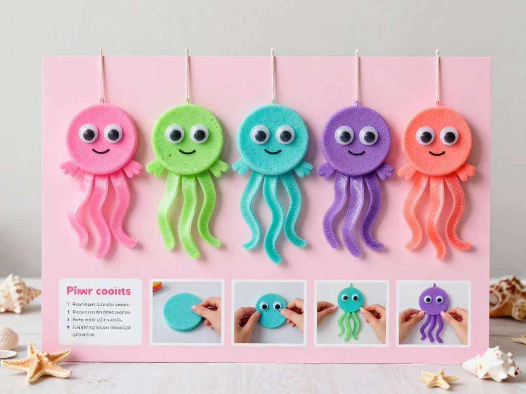 Bright Hanging Ocean Creatures 9 Bright Hanging Ocean Creatures