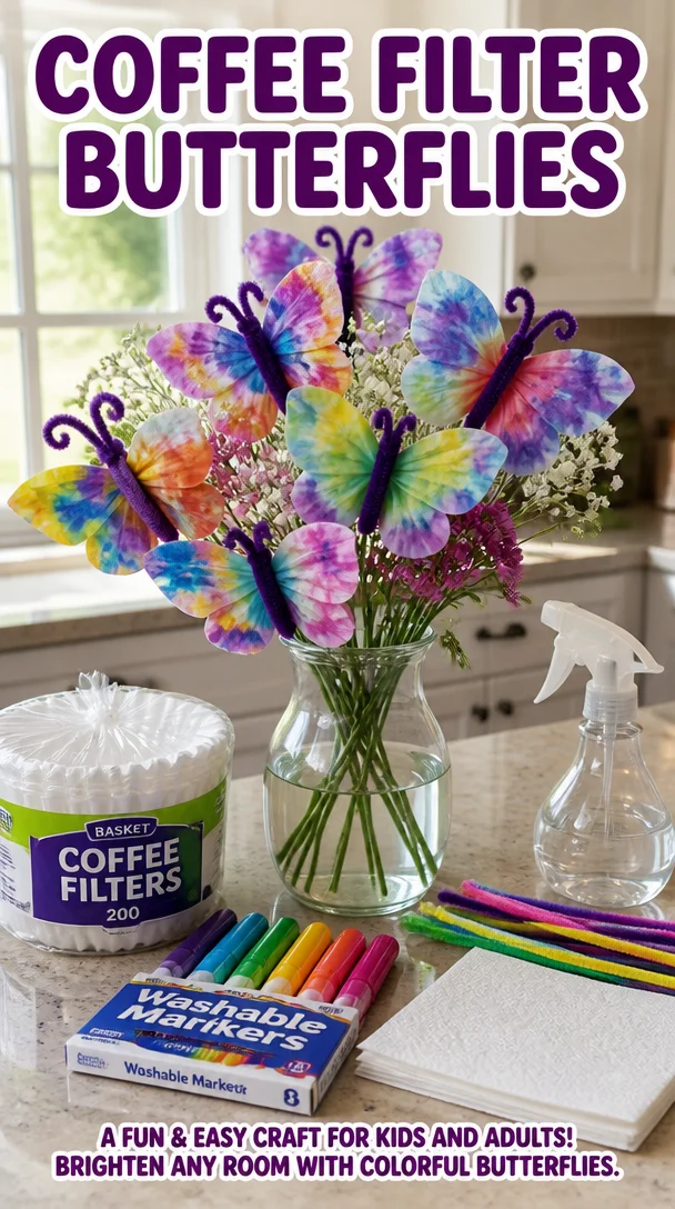 Coffee Filter Butterflies 8 Coffee Filter Butterflies