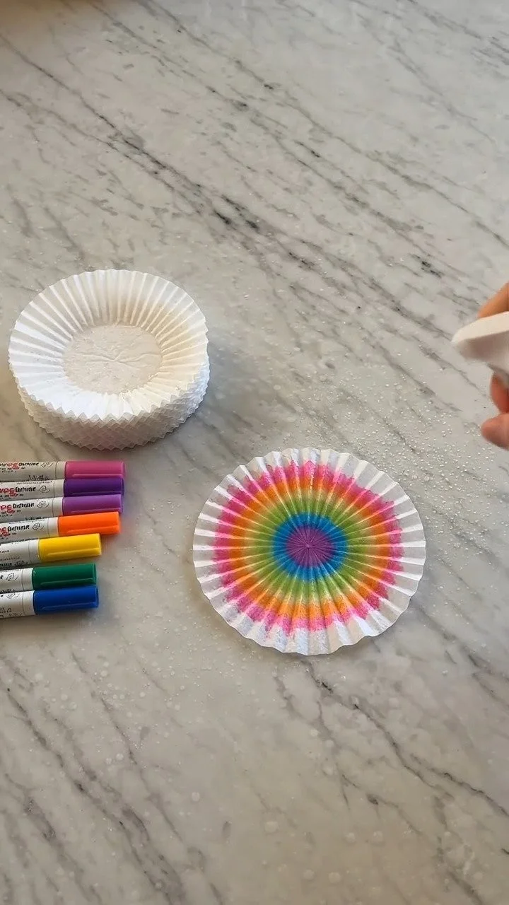 Coffee filter chroma-bleed flowers bloom with beautiful watercolor-style color blending effects ✨ A fun and creative family craft. Save this project! #CoffeeFilterCraft #FlowerDIY #KidsArt #CreativeK 10 Coffee filter chroma-bleed flowers bloom with beautiful watercolor-style color blending effects ✨ A fun and creative family craft. Save this project! #CoffeeFilterCraft #FlowerDIY #KidsArt #CreativeK