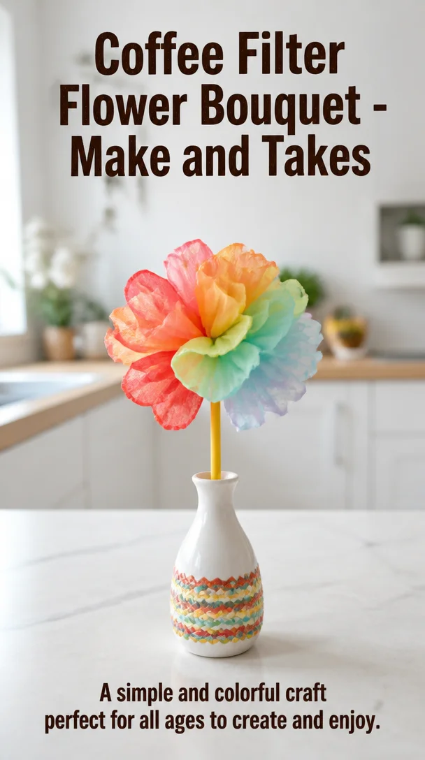 Coffee Filter Flower Bouquet - Make and Takes 8 Coffee Filter Flower Bouquet - Make and Takes