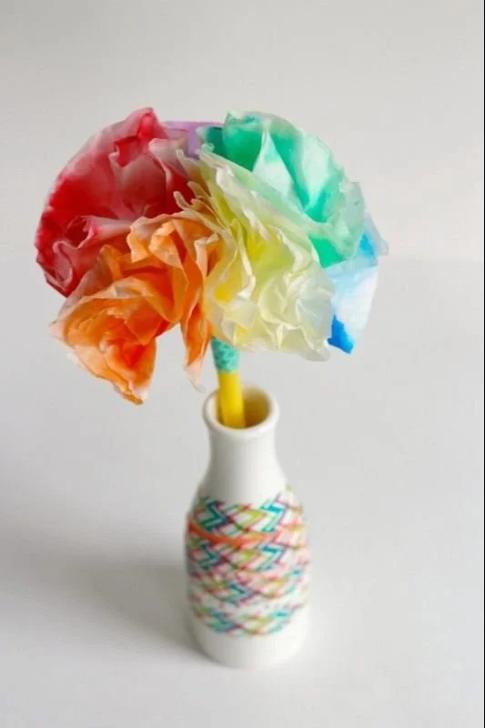 Coffee Filter Flower Bouquet - Make and Takes 12 Coffee Filter Flower Bouquet - Make and Takes