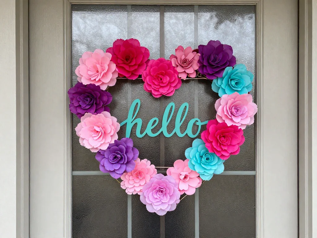 Coffee Filter Flower Spring Wreath! 10 Coffee Filter Flower Spring Wreath!