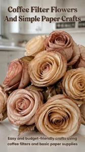 Coffee Filter Flowers And Simple Paper Crafts 17 Coffee Filter Flowers And Simple Paper Crafts