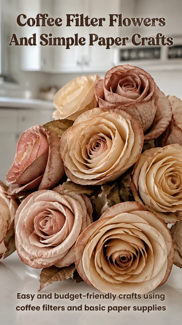 Coffee Filter Flowers And Simple Paper Crafts 8 Coffee Filter Flowers And Simple Paper Crafts