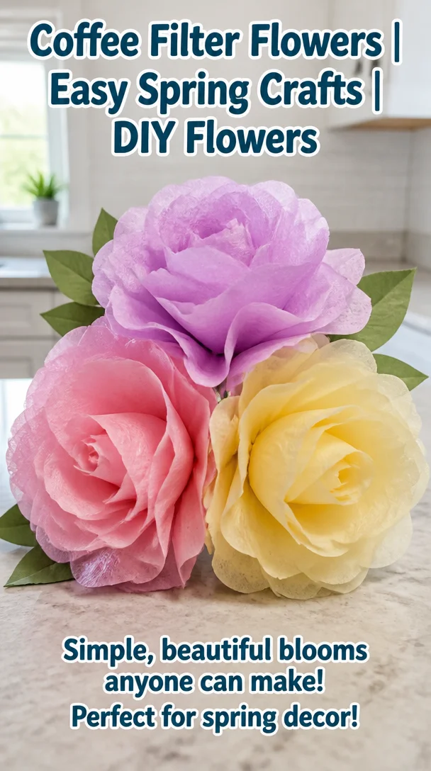 Coffee Filter Flowers | Easy Spring Crafts | DIY Flowers 8 Coffee Filter Flowers | Easy Spring Crafts | DIY Flowers