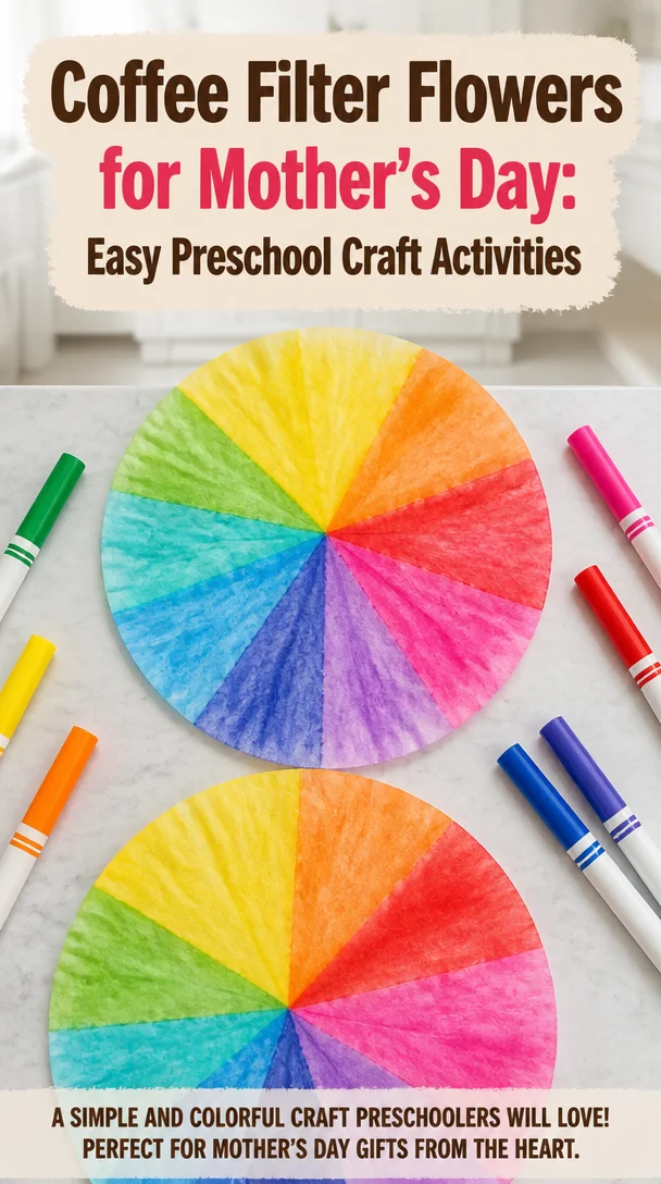 Coffee Filter Flowers for Mother’s Day: Easy Preschool Craft Activities 8 Coffee Filter Flowers for Mother’s Day: Easy Preschool Craft Activities