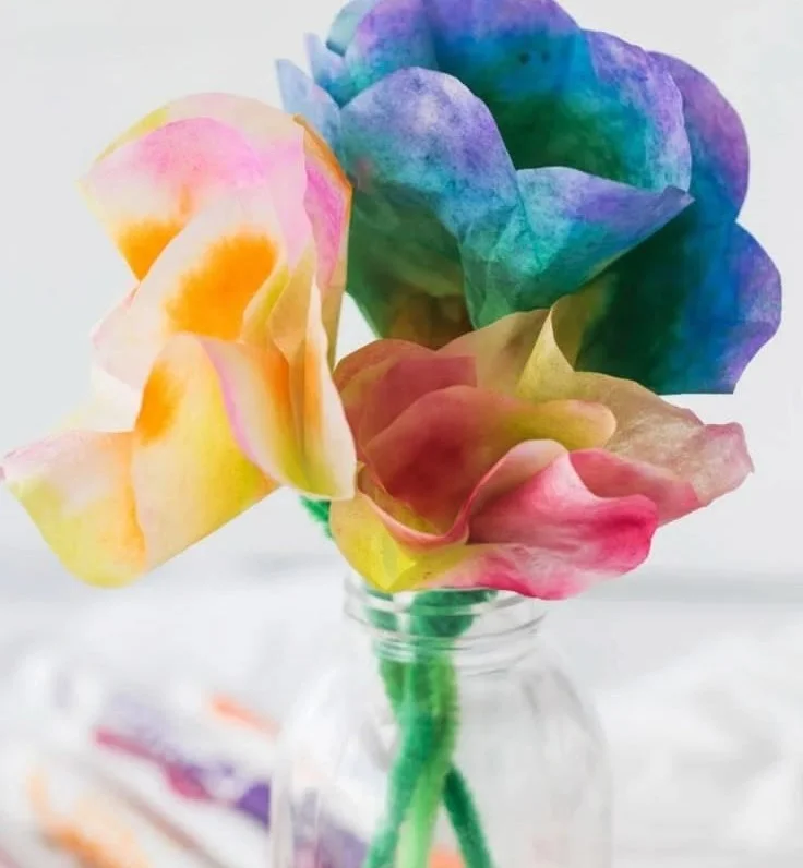 Coffee Filter Flowers Kids Craft 11 Coffee Filter Flowers Kids Craft