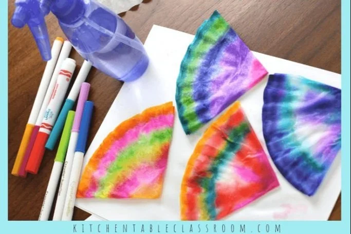 Coffee Filter Flowers & Other Easy Coffee Filter Crafts - The Kitchen Table Classroom 11 Coffee Filter Flowers & Other Easy Coffee Filter Crafts - The Kitchen Table Classroom